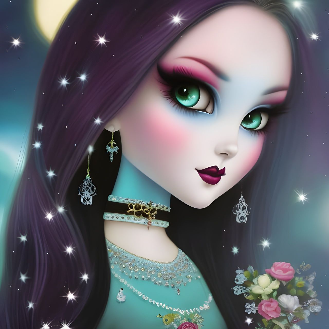 Enlightened Woman Blossoming: Jasmine Becket-Griffith Style