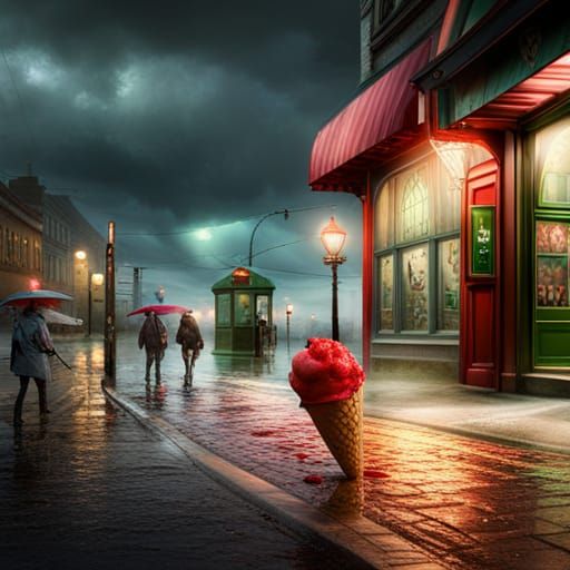 Strawberry Ice Cream Meltdown in Pacific Northwest