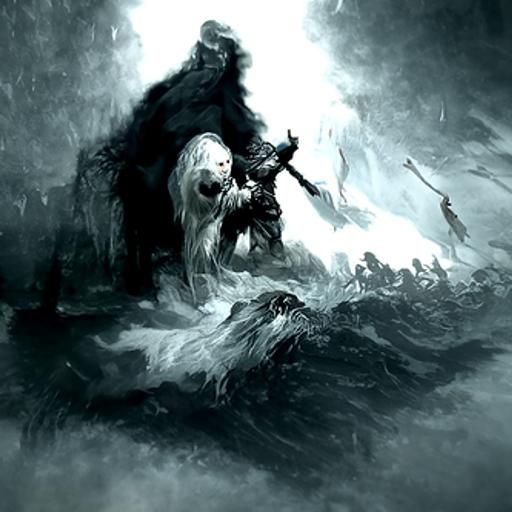 Epic Ghost Battle Inspired by Norse Mythology