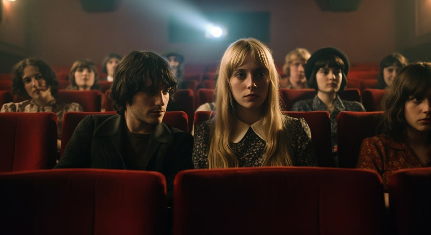 Midnight Cinema in 1960s Style with Beatnik Elegance