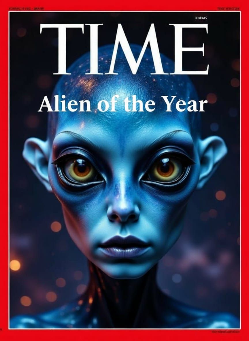 Regal Alien Woman Featured on TIME Magazine Cover