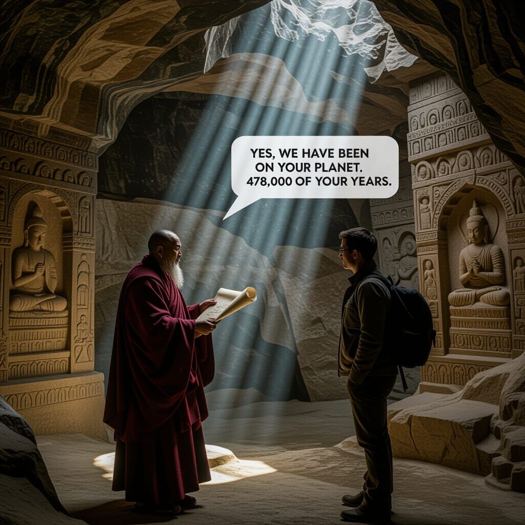 Monk Reveals Ancient Alien Presence in Mystical Cave