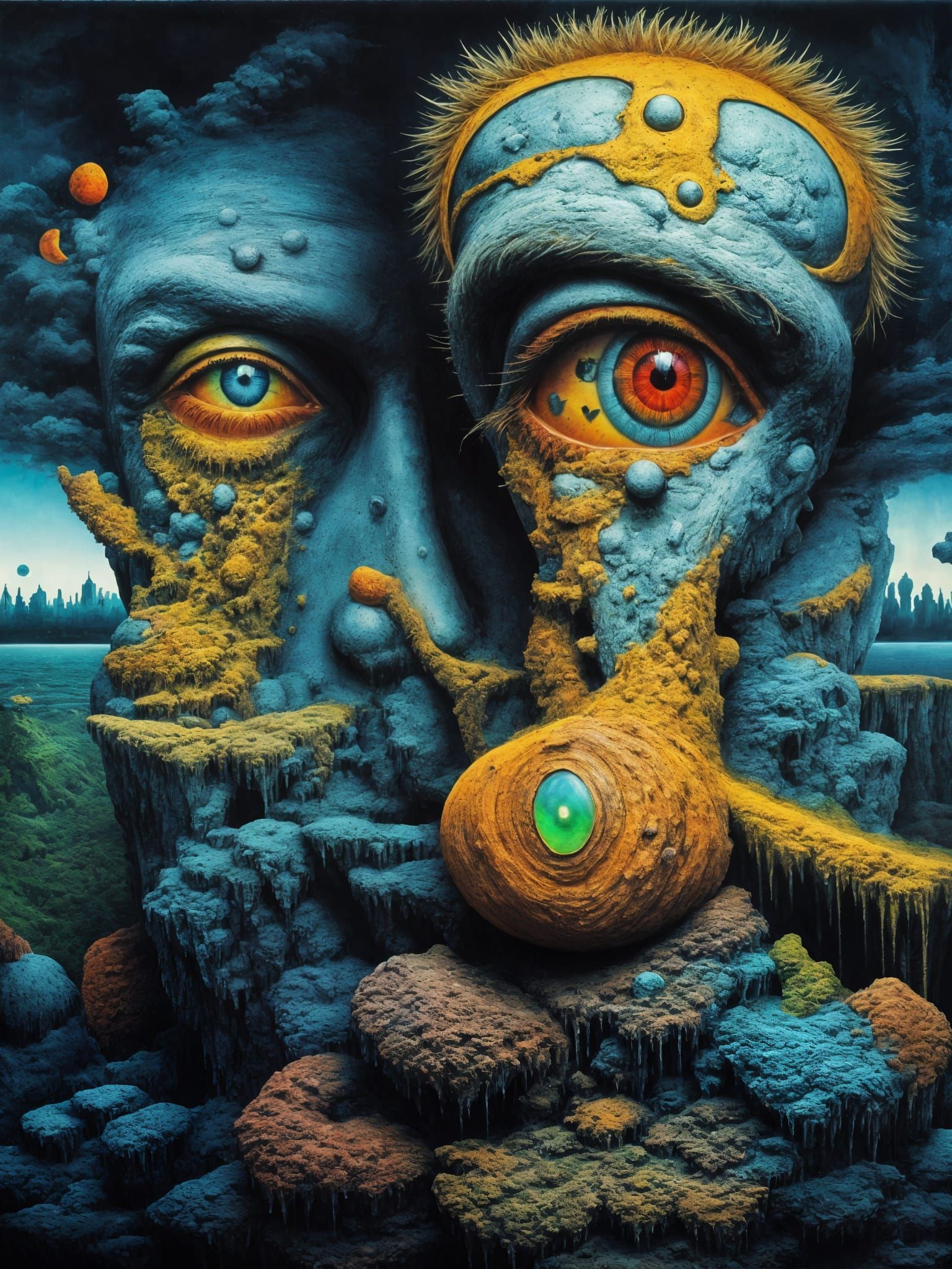 Intricate Concept Art Portrait with Volumetric Lighting