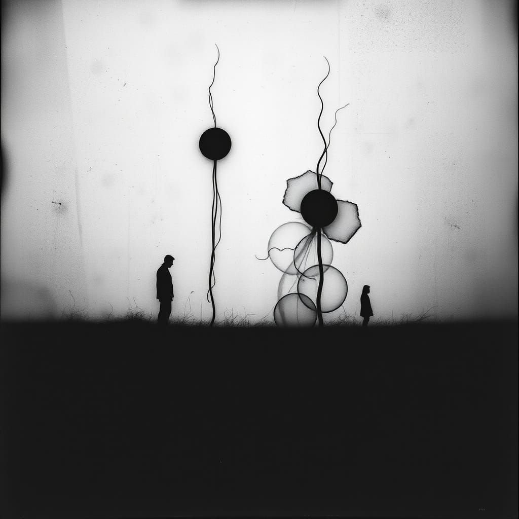 Surreal Abstract Photograph in Black and White