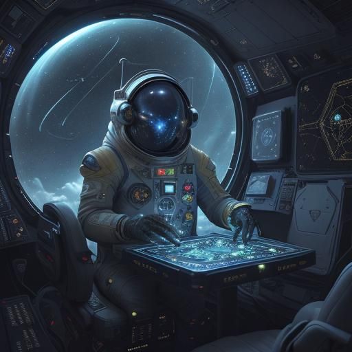 Astronaut and Alien Play Chess Among the Stars