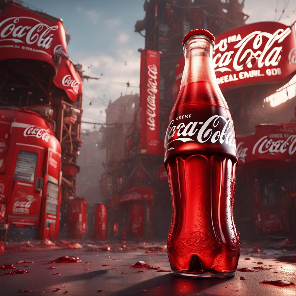 Detailed Matte Painting of Coca Cola