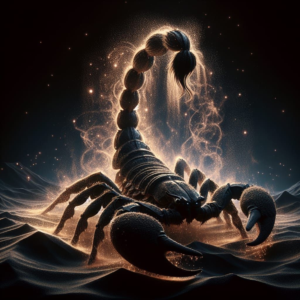 Scorpion of dust