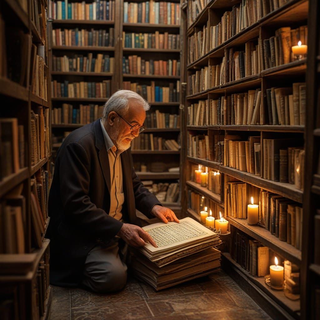 Iranian Bookseller Illuminates Hafez Poetry in Tehran Bazaar