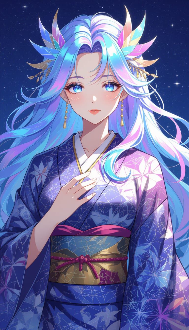 Fantasy Star Dragon in Manga Anime Style