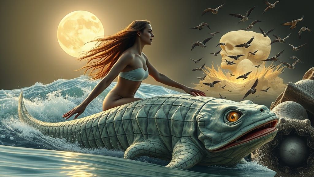 Serene Surfer Captures Thrill of the Moment in Dreamlike Sce...