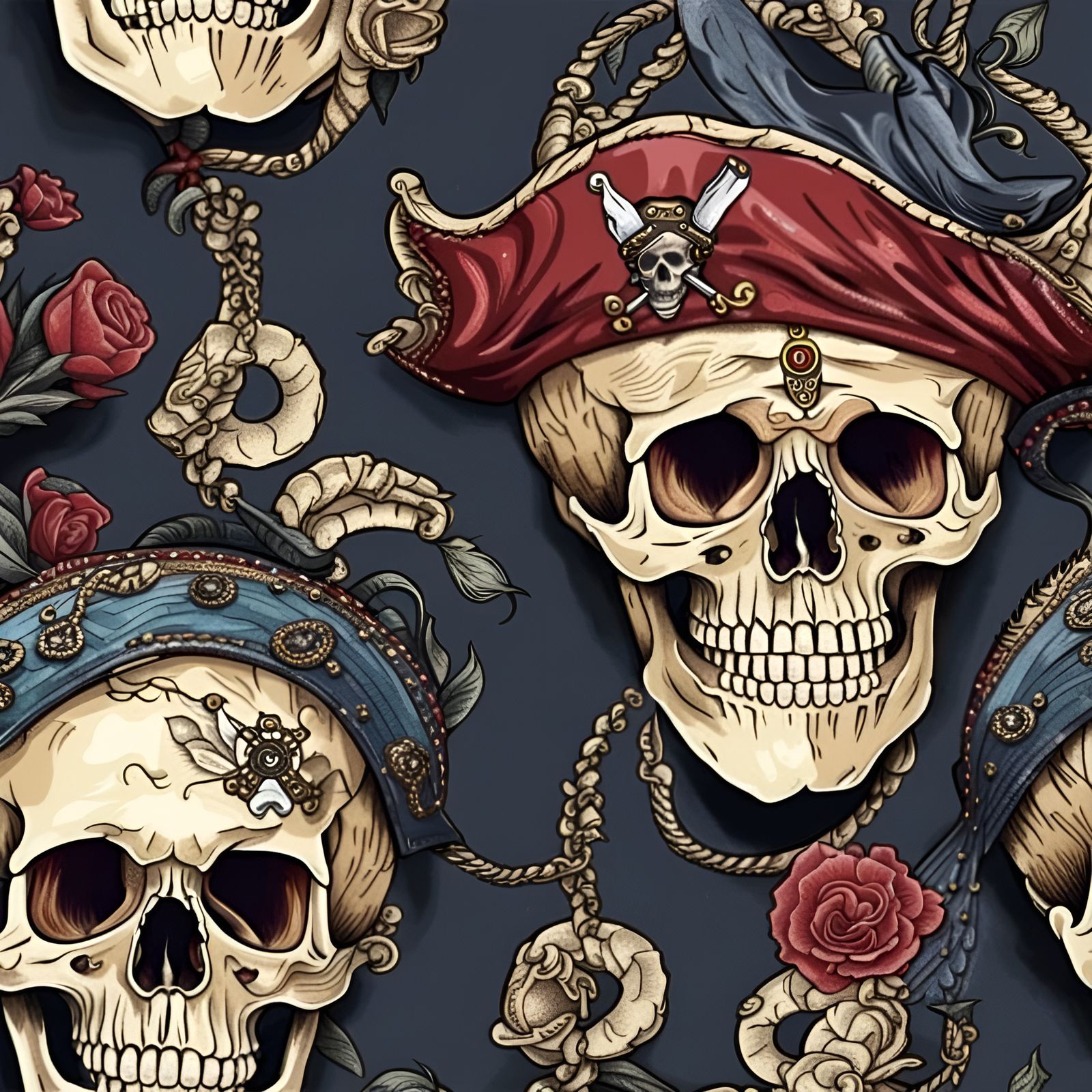 Pirate Skull: A Macabre Decoration