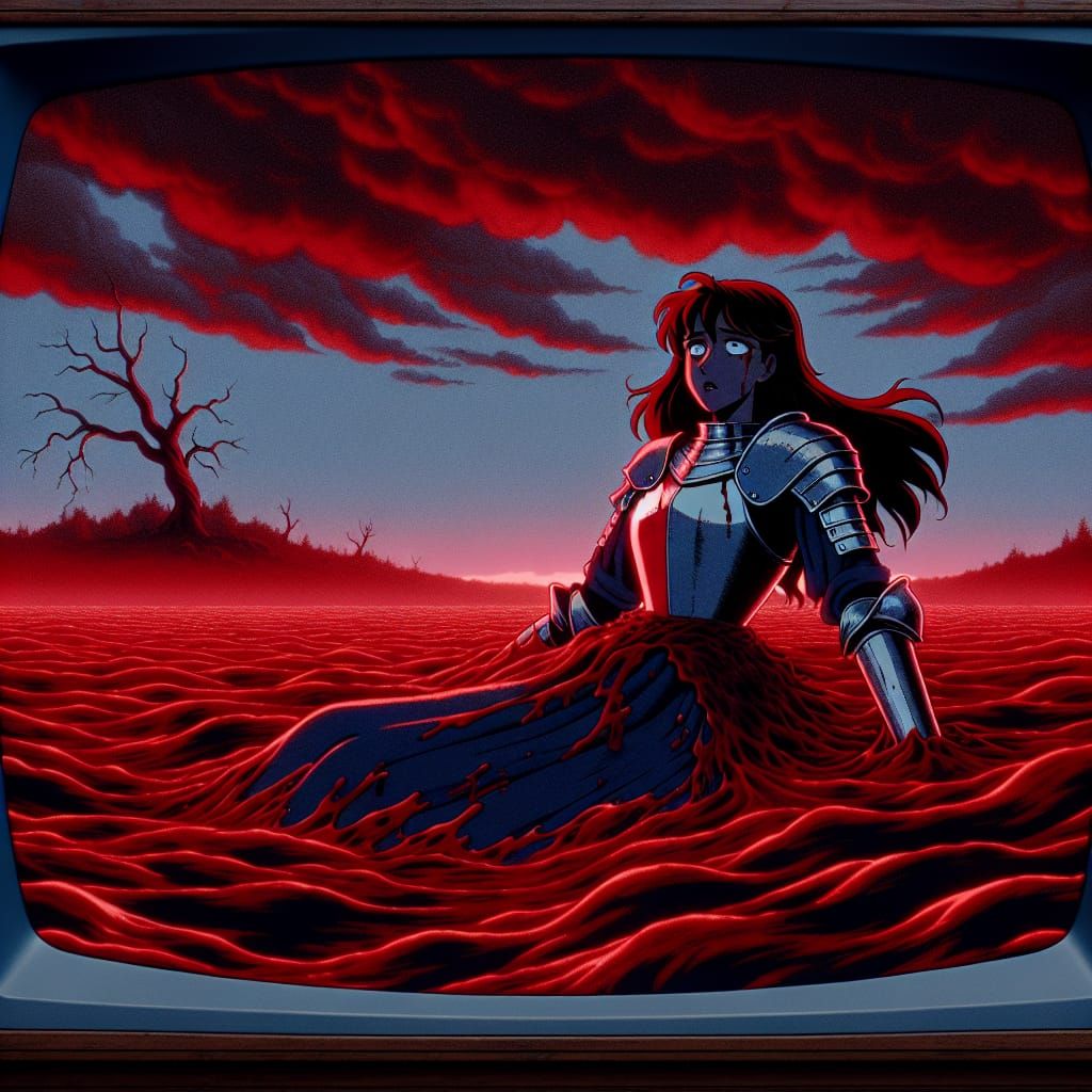 Gothic Knight in a Crimson Sea, an Antique TV Fantasy