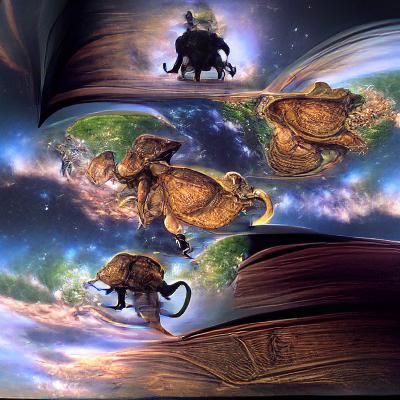 AI Generated Image of Discworld