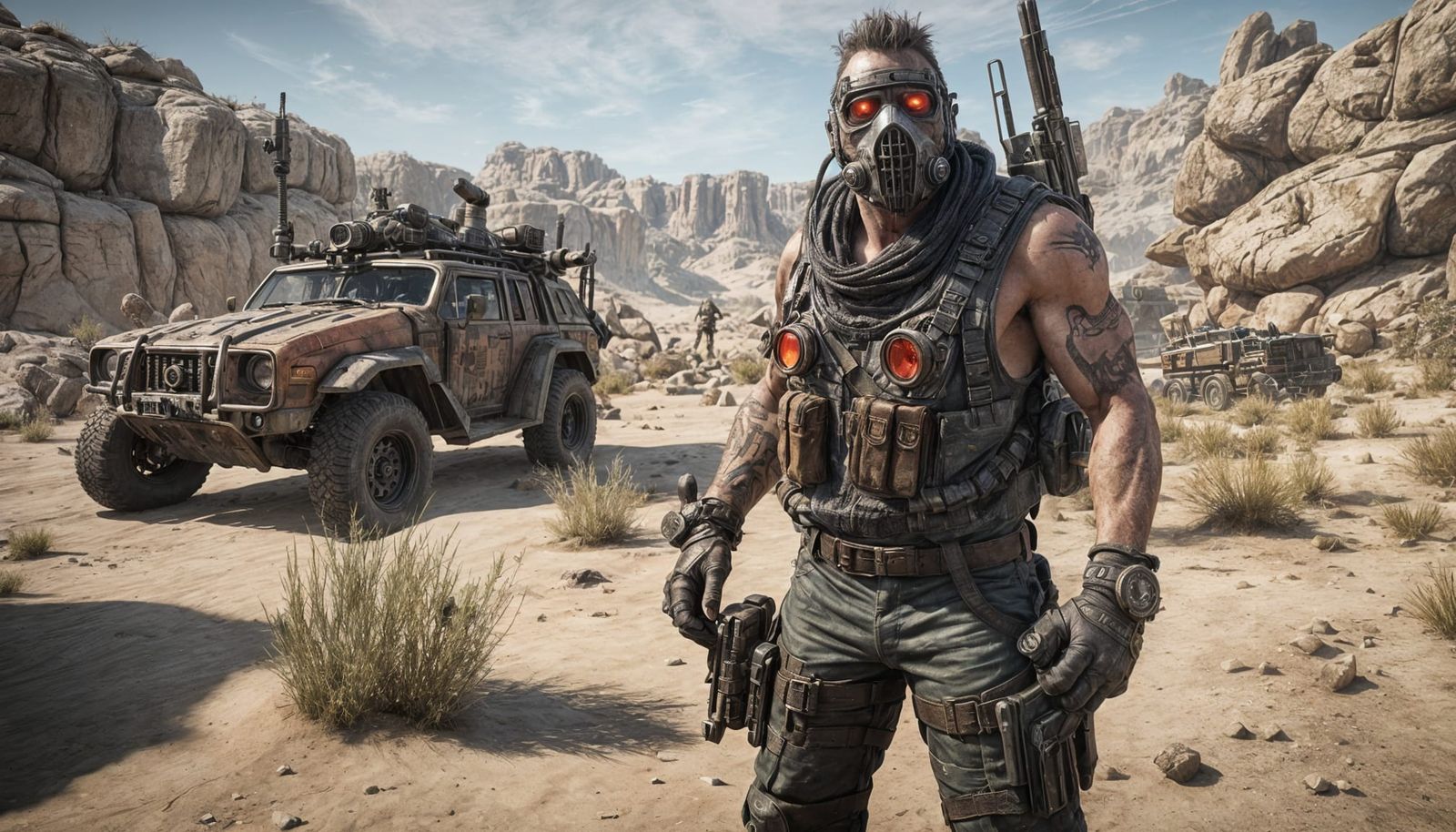 BARGHEST''A CROSSOUT MERCENARY, A RUGGED MAN OF THE  #CROSSOUT WASTELAND.....#BIGBADPAPPAWOLF