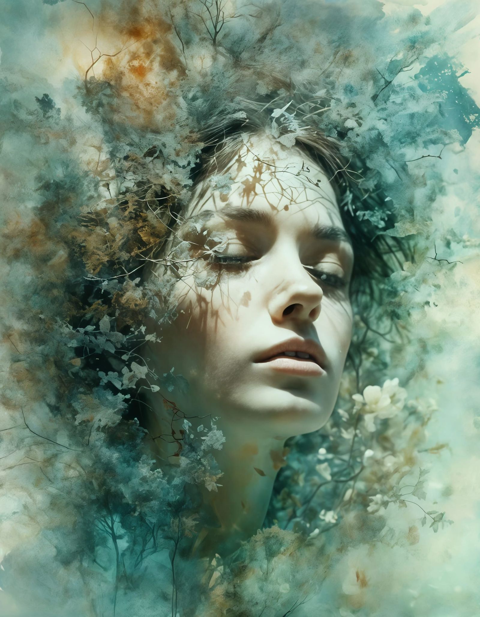 Dreamy Nature Portrait in Pinhole Photography Style