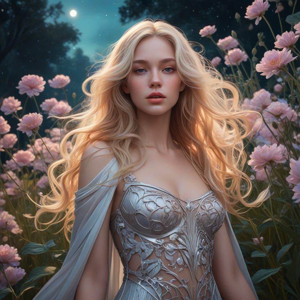 Bioluminescent Beauty in a Dreamlike Landscape