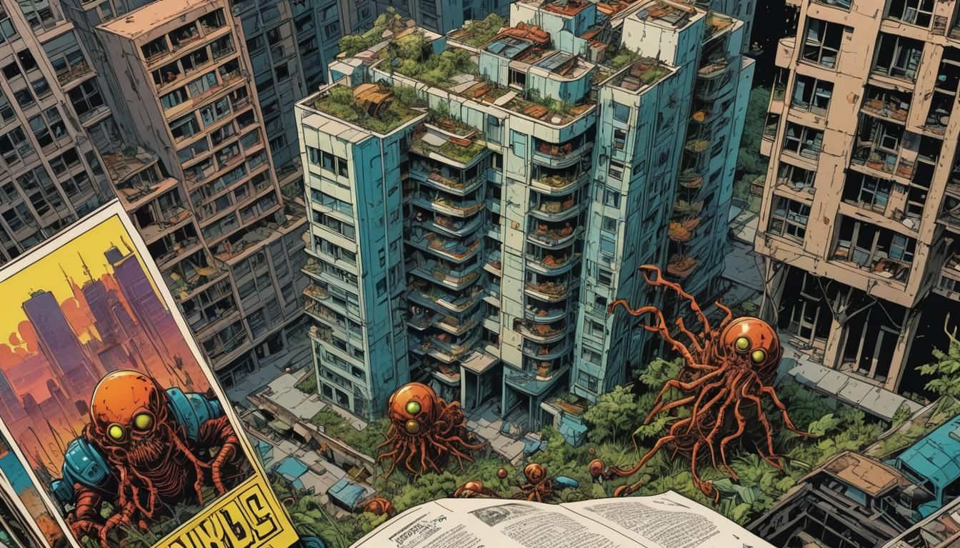 Cydonia Centipedes: Polish Comic Book Art on Mars