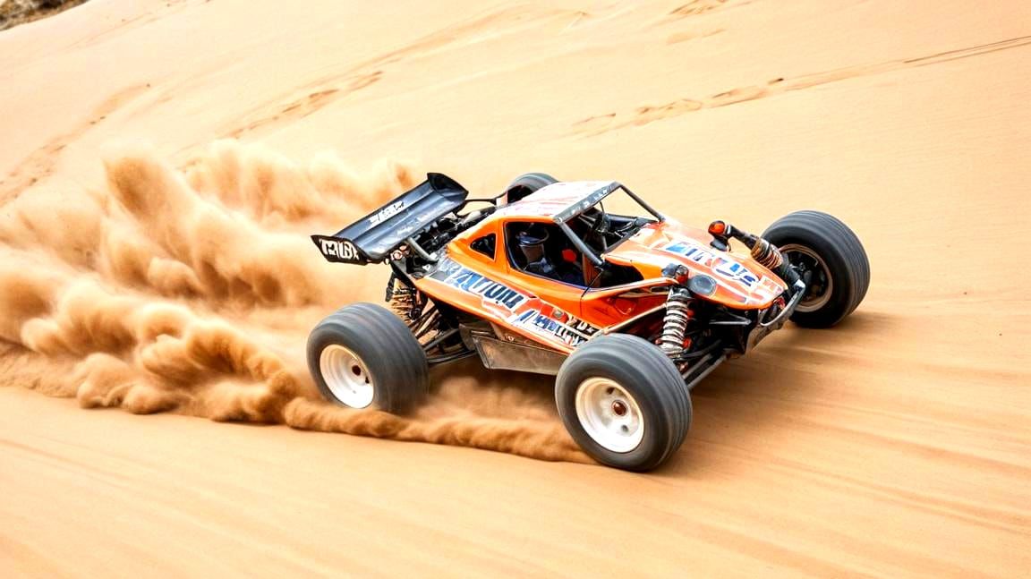 Tamiya Wild One Racing Buggy on Sand
