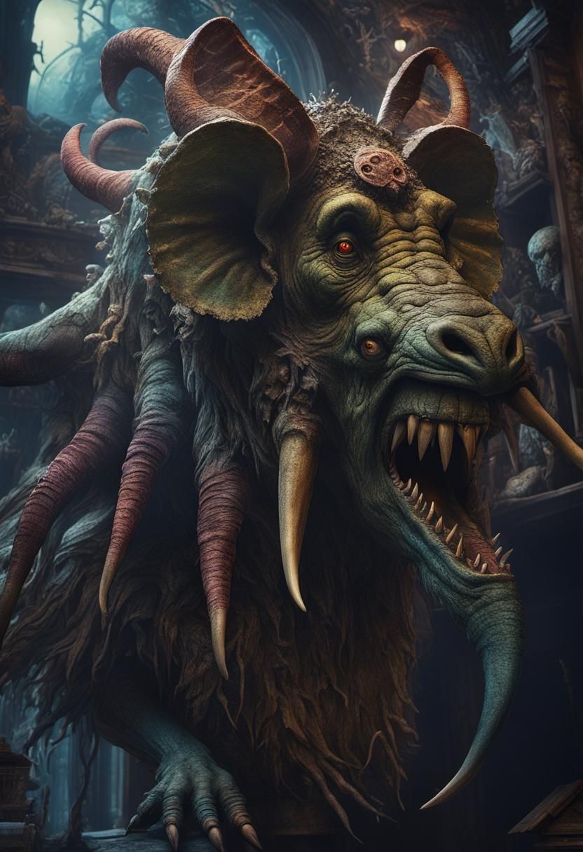 Cryptid Taxidermy Museum: Otto Rapp Style Matte Painting