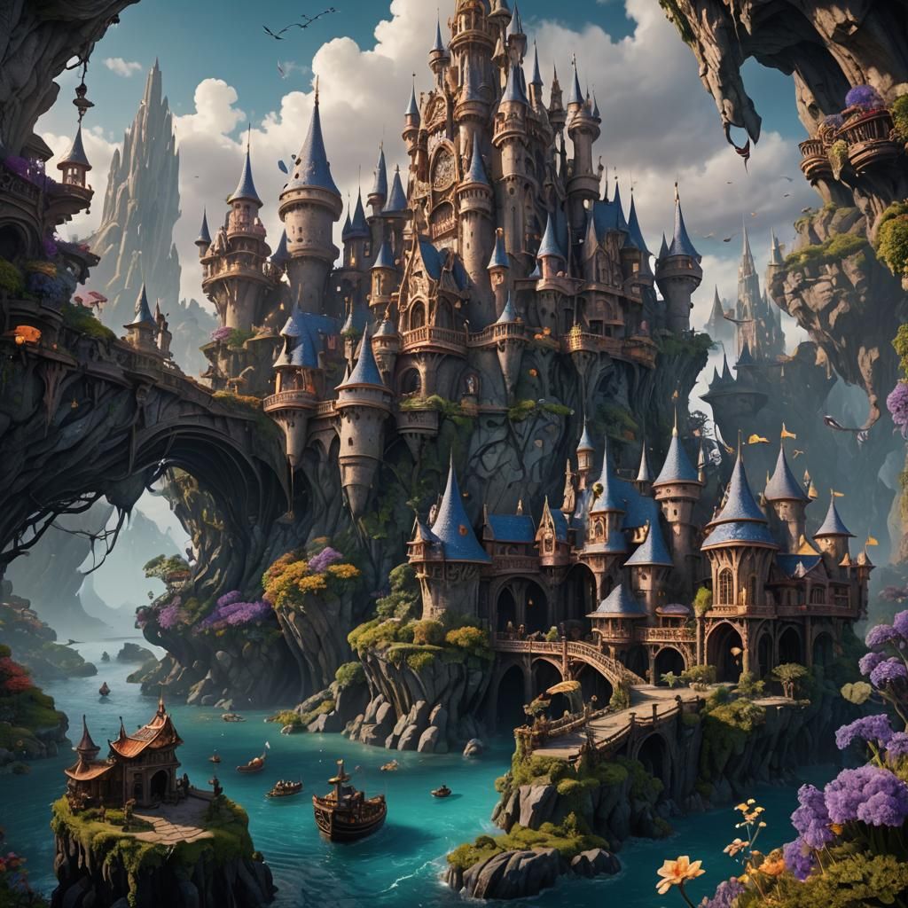 Ursula The Fat Witch Detailed Matte Painting
