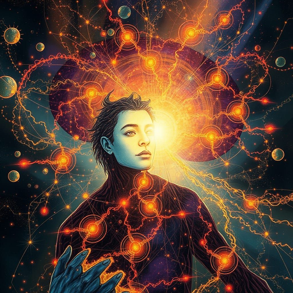 Whirling Spirit in Ethereal Labyrinth of Dreamlike Realism