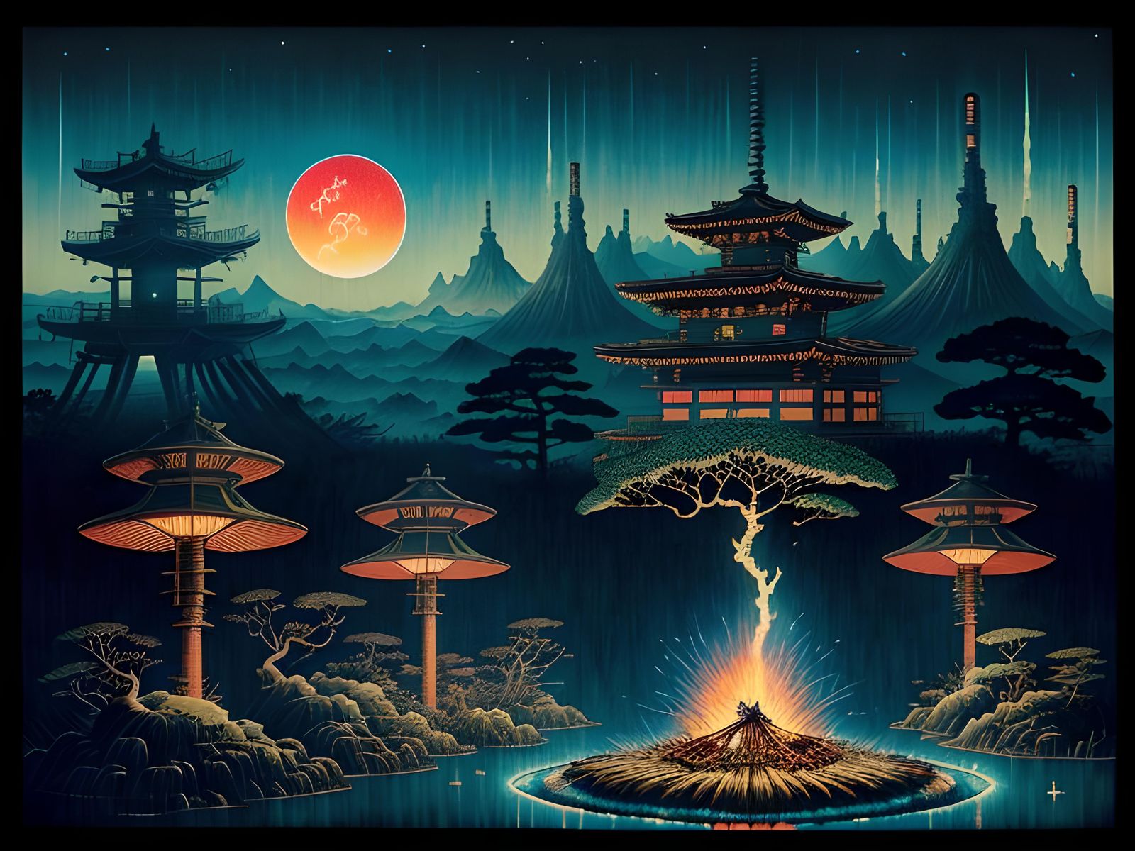 Steampunk Fireflies in Post-Apocalyptic Zen Garden