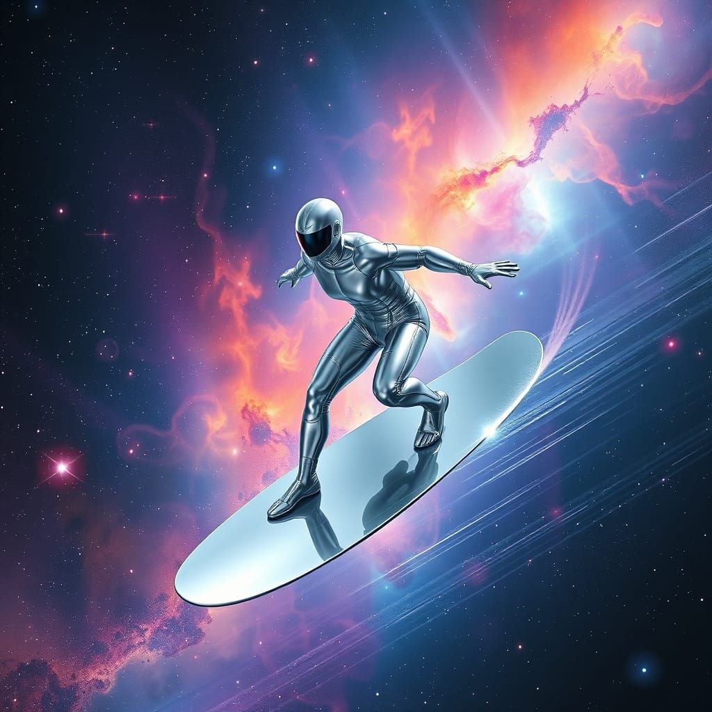 Cosmic Surfer Rides the Galaxy