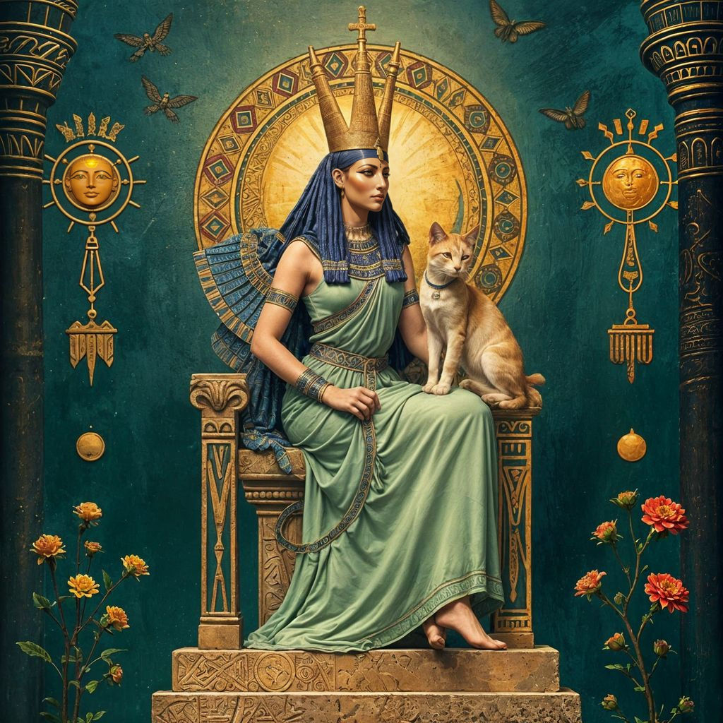 Ancient Egyptian Goddess Bastet Protecting the Home