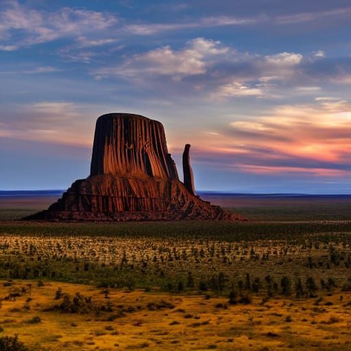Devils Tower: A Majestic Ansel Adams-Inspired Landscape