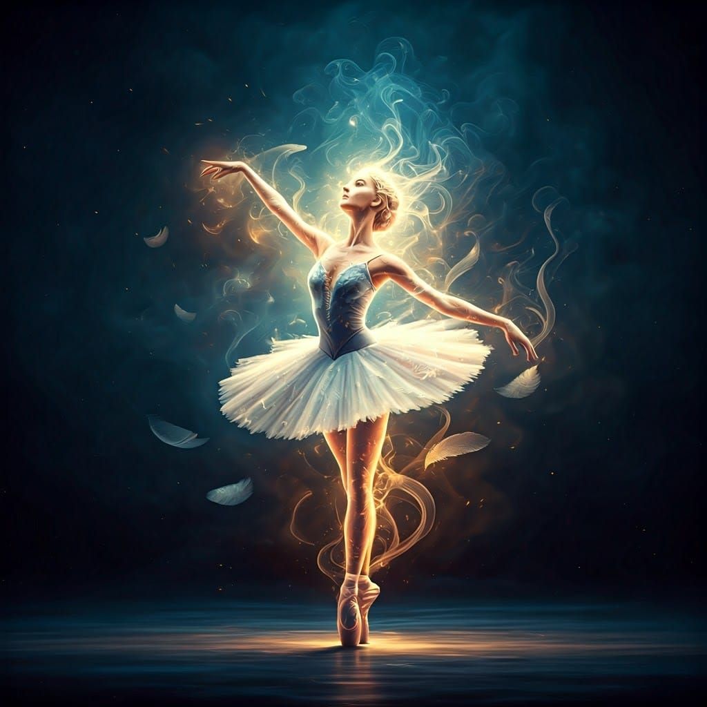 Ethereal Mist Dancer in Dreamlike Digital Art