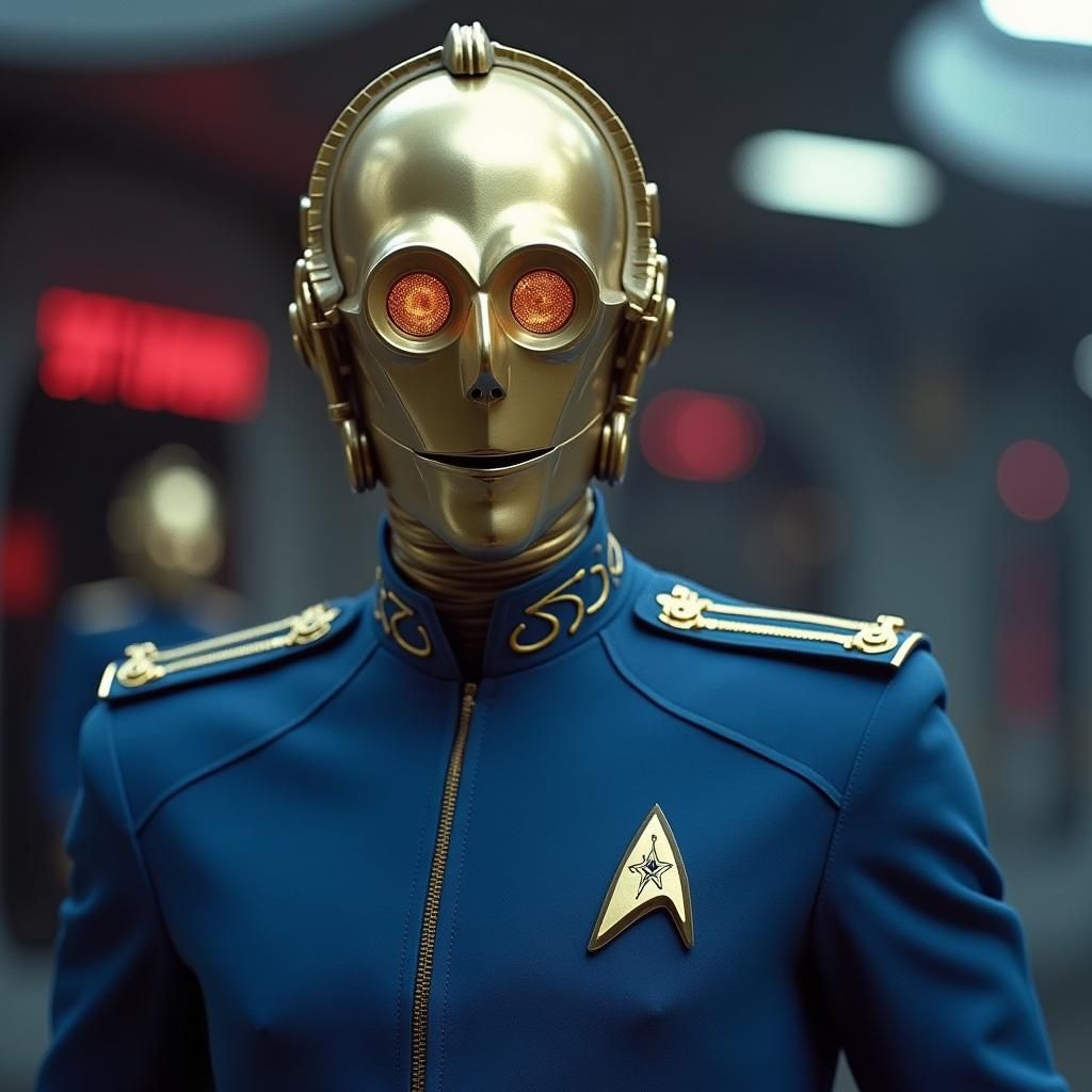 C3PO in Starfleet Uniform