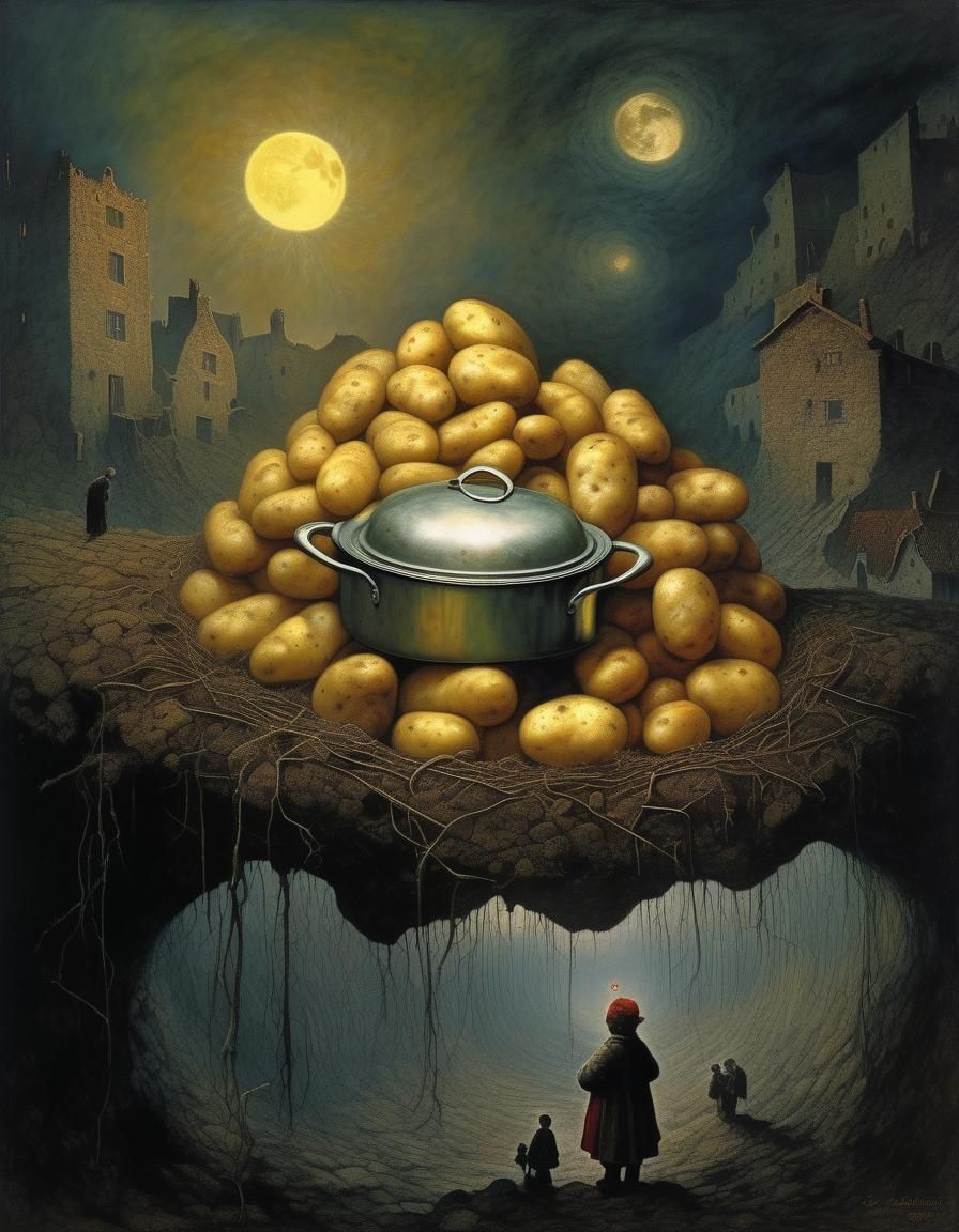 A celebration of love. Fried potatoes poem.