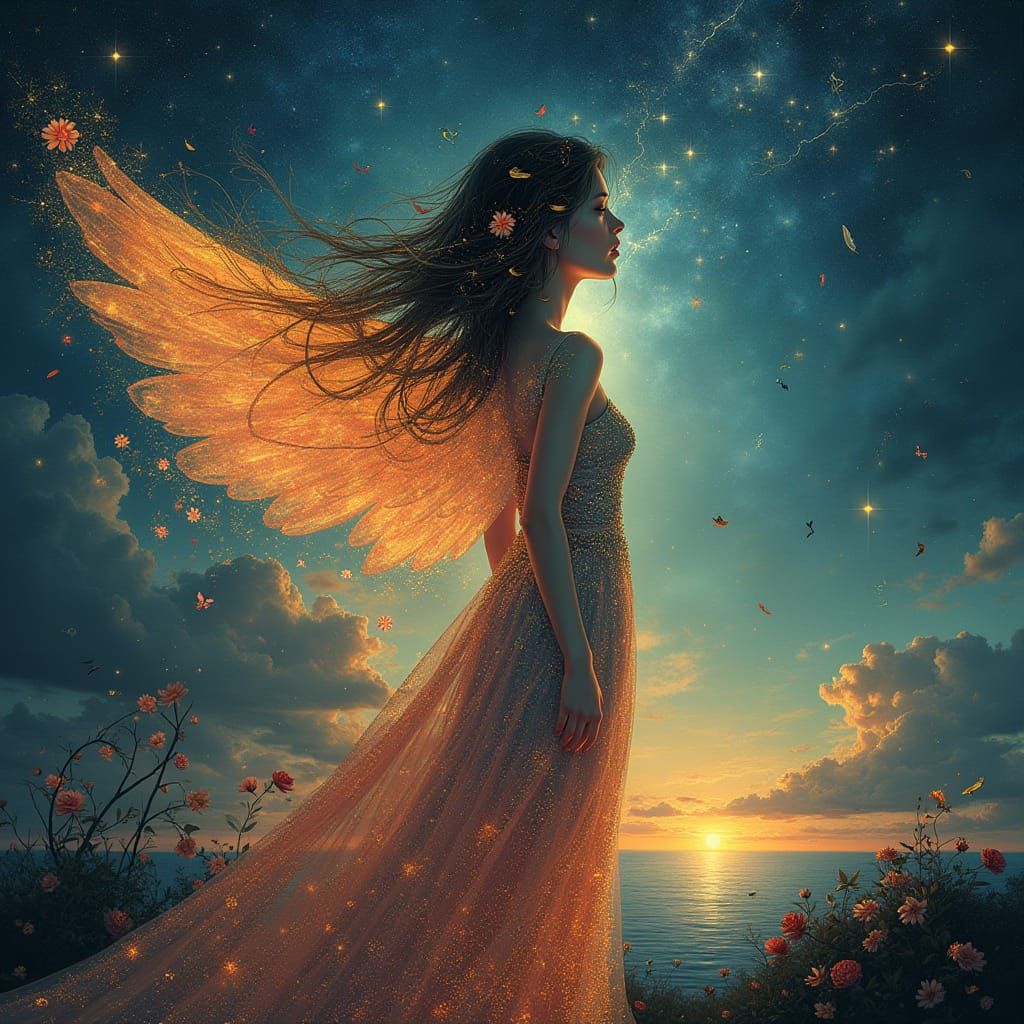 Celestial Beauty in Ethereal Splendor