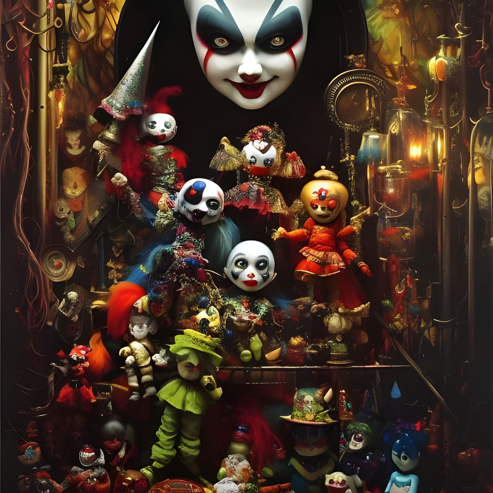 Haunted Toy Store with Evil Dolls: Fantasycore Artwork