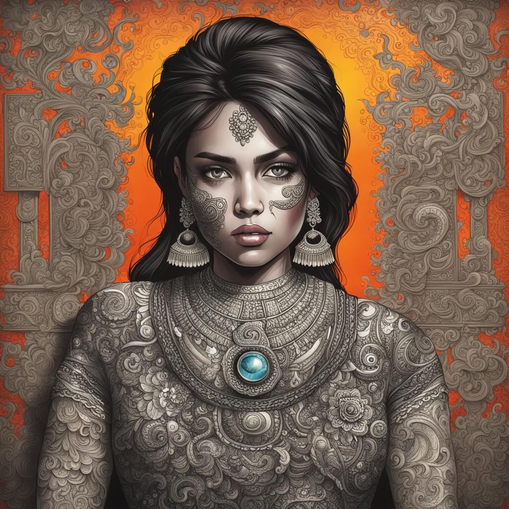 Detailed Portrait of a Woman