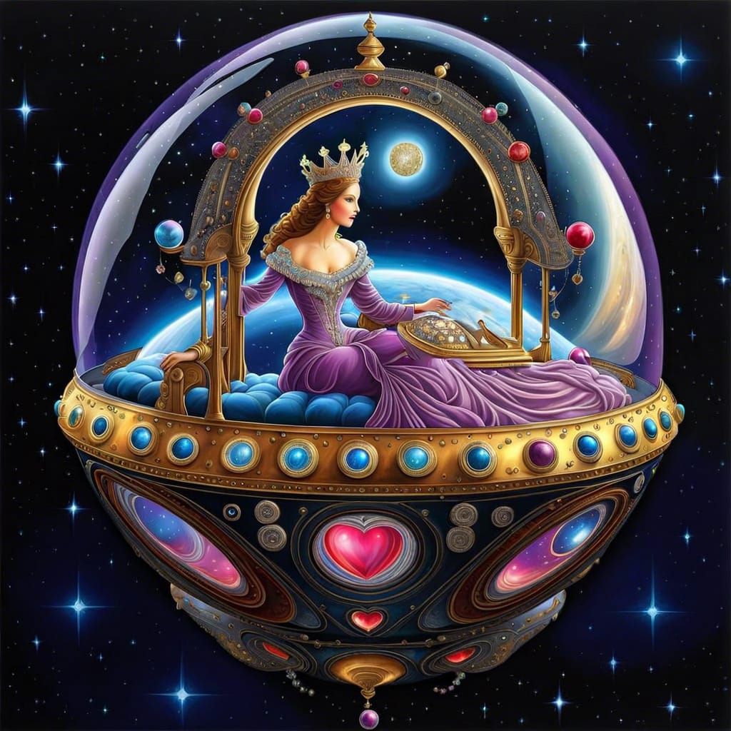 HomebDecor Inside spaceship decor  floating orb spaceship Ou...