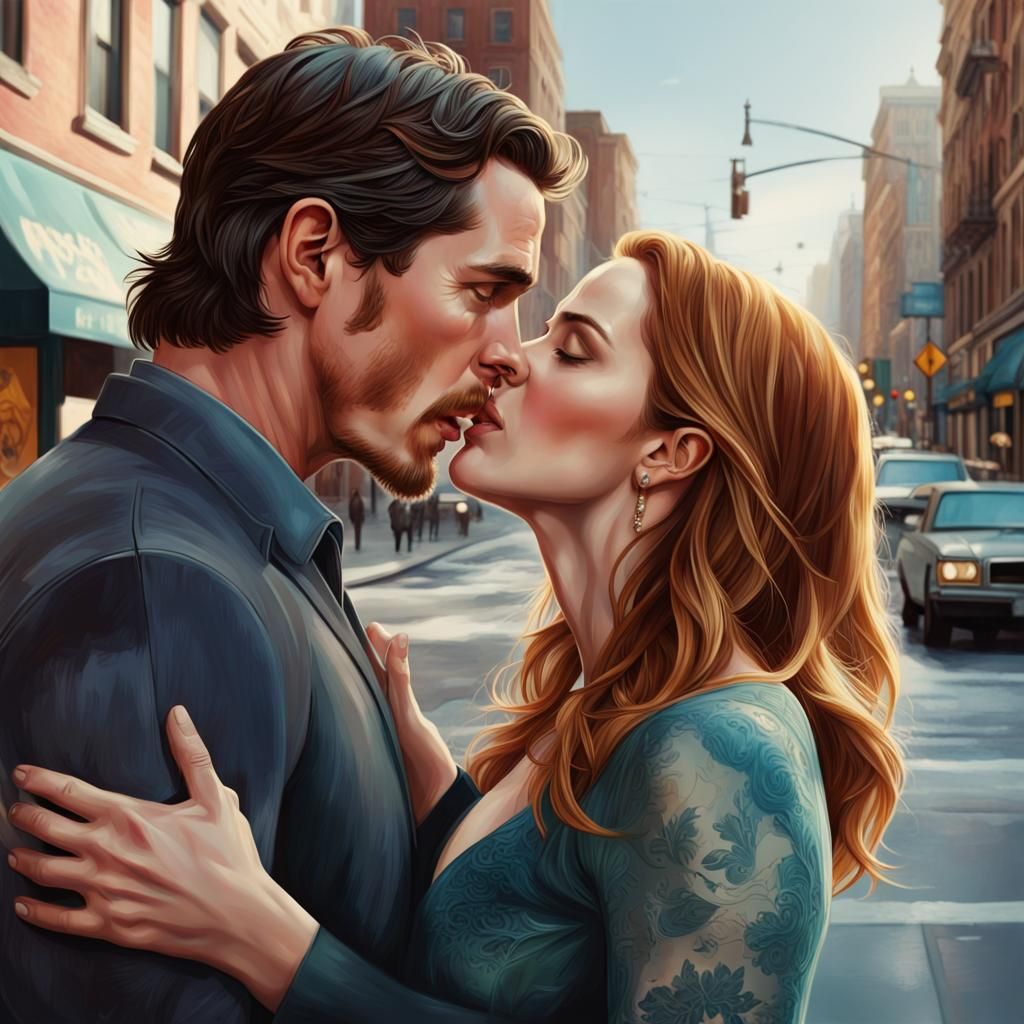 Surprised Rachel McAdams Sees Kiss in Splash Art