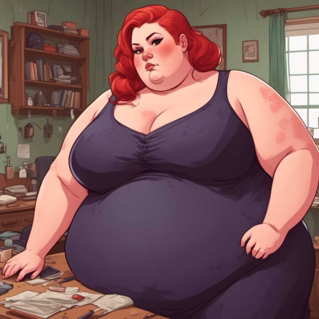 Curvy Plus-Size Woman with Shaved Head