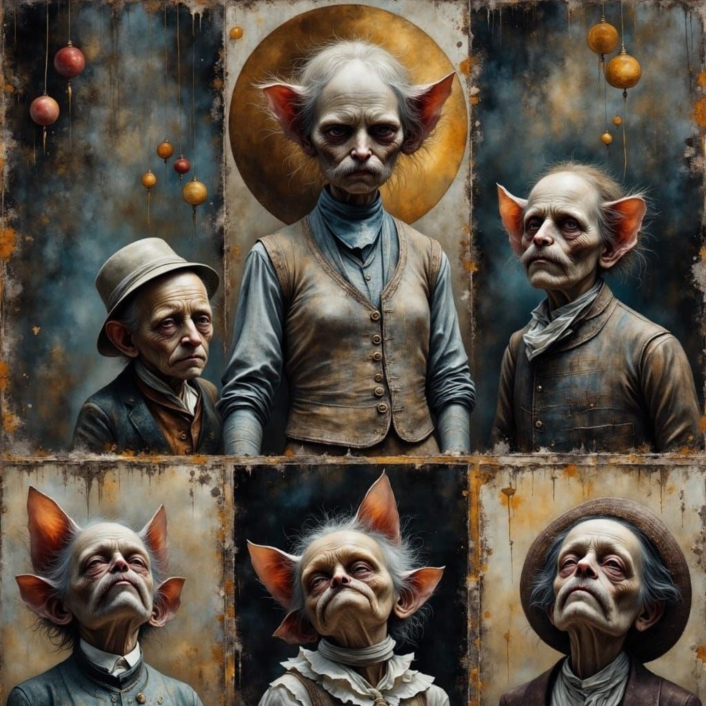 Cowboy Cats Play Poker: Oil Painting in Saloon