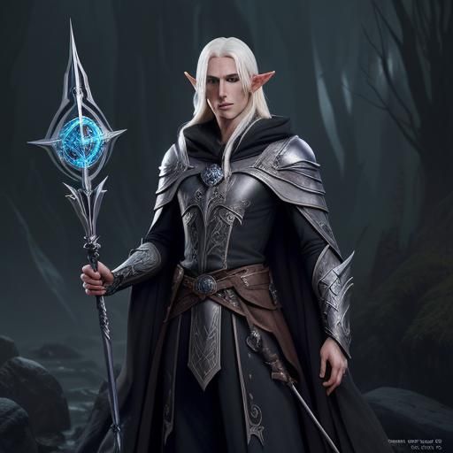 High Elf Sorcerer in Fantasy Concept Art