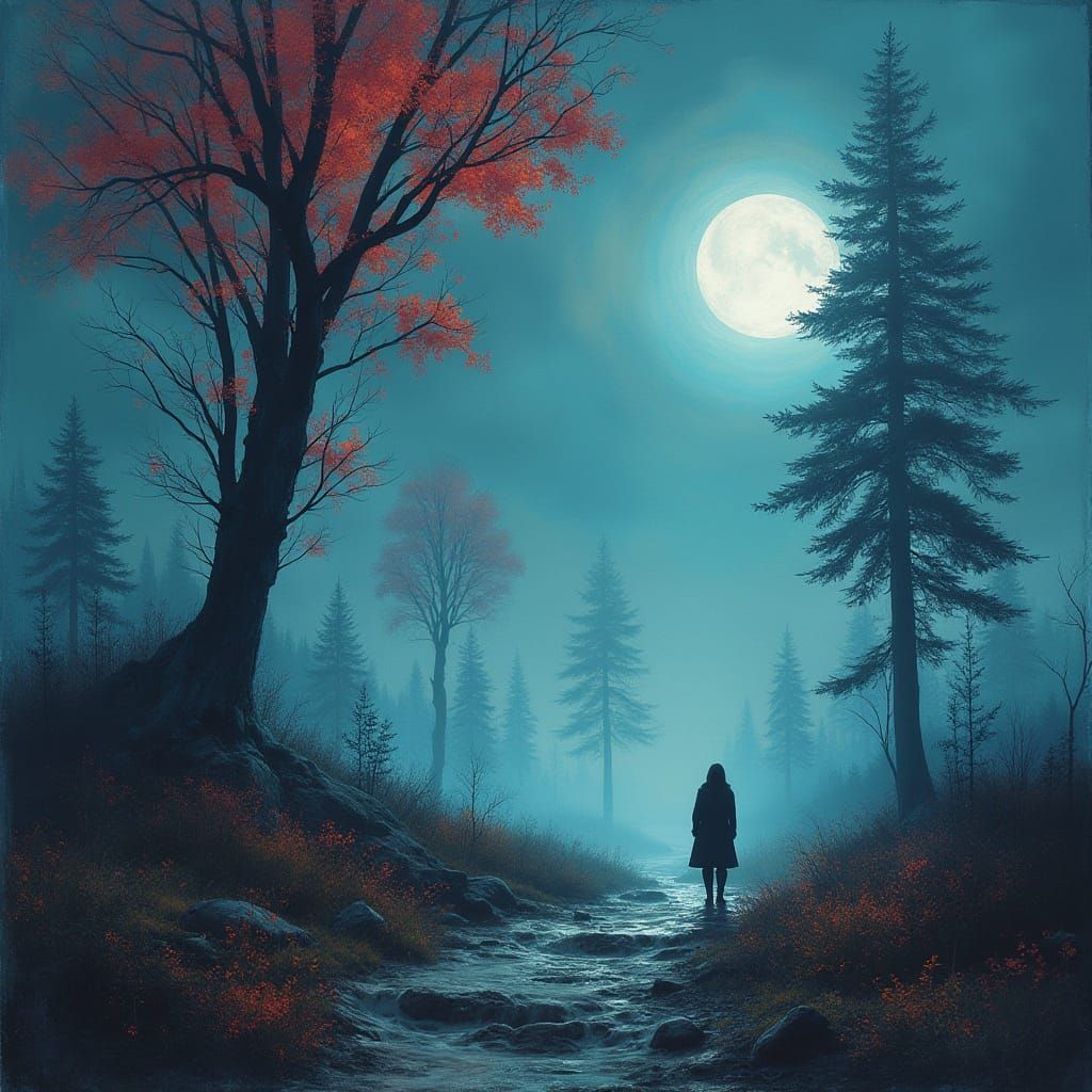 Moonlit Dreamscapes in Watercolour and Ink