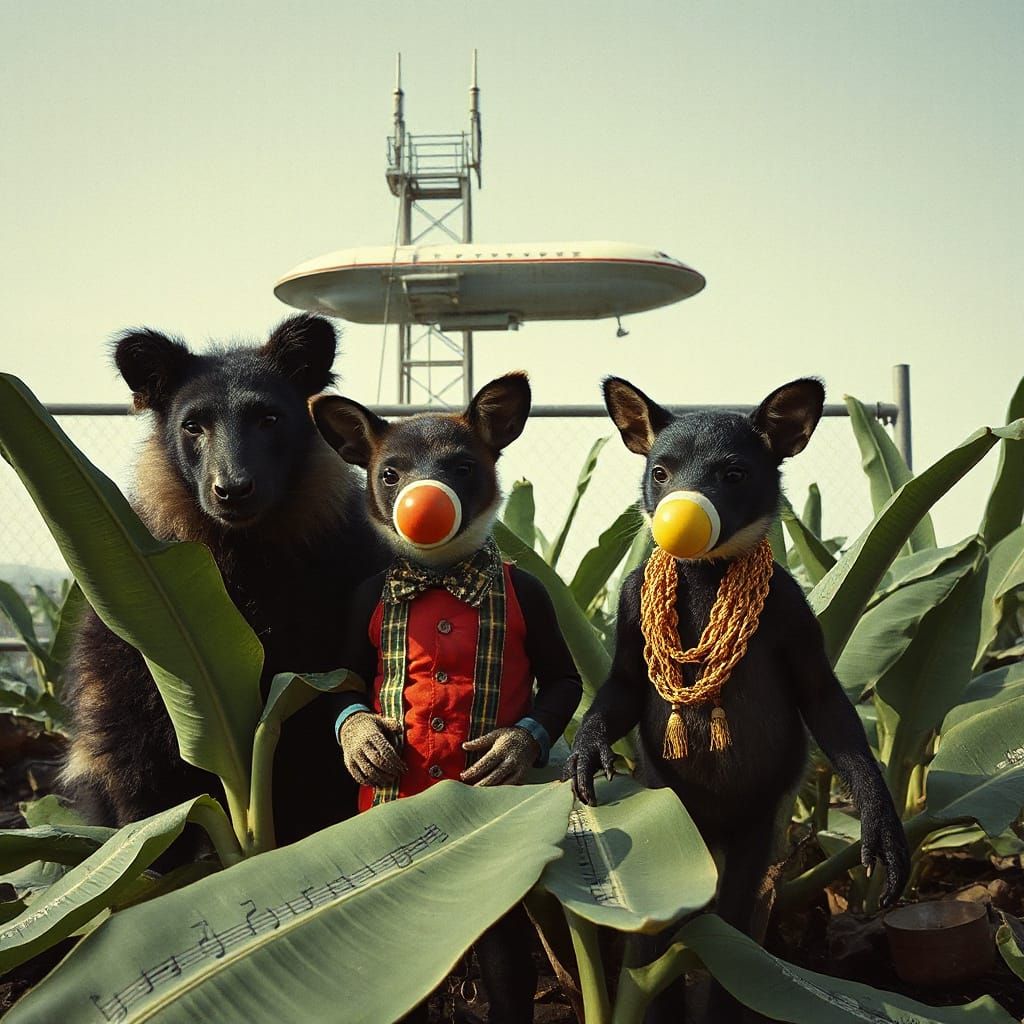 Surreal Animals Compose Music After Spaceship Landing