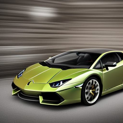 High Detail Rendering of a Lamborghini