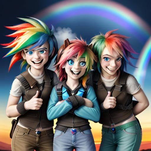 Rainbow Dash chuckled. "Well, have fun safely, you two. And ...