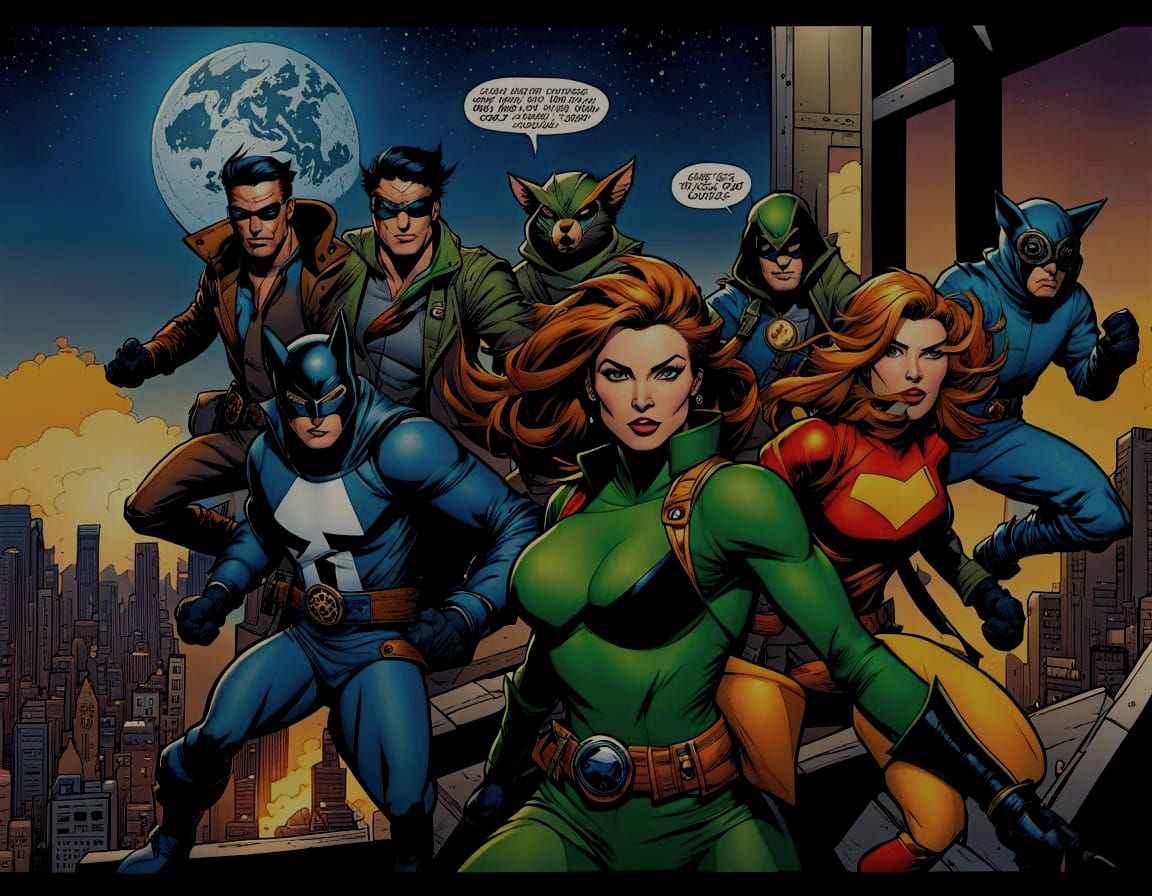 Comic Book Page: Animal Cybernetic Battle Armor