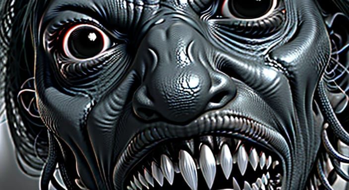 Gargantuan Moray Eel Emerges from Dark Depths to Devour Crui...