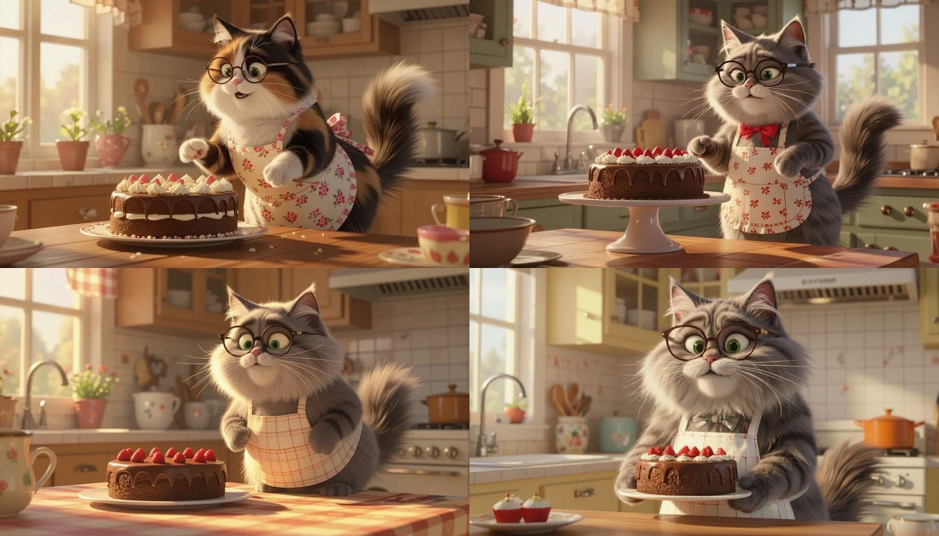 Mrs. Whiskers Bakes Cake in Catville