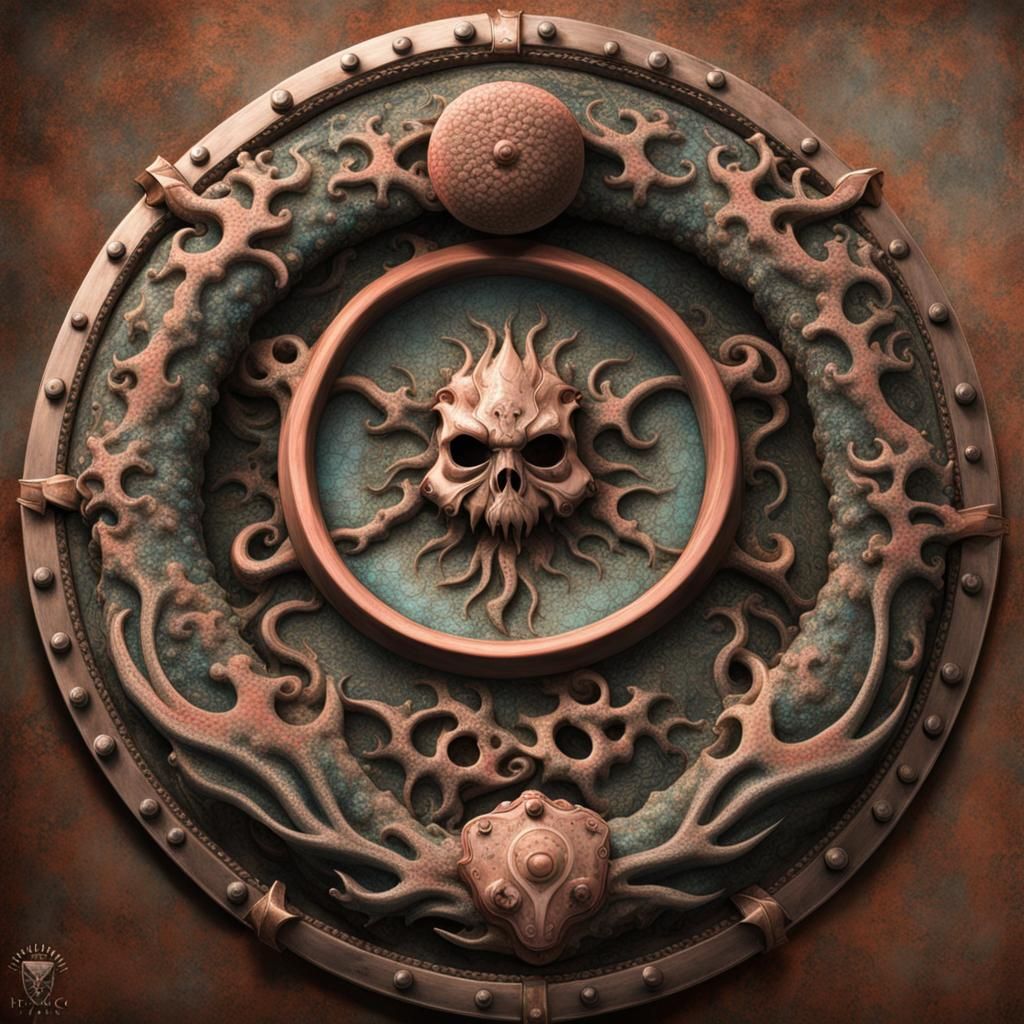 Poseidon's Coral Shield: The Kraken's Brace