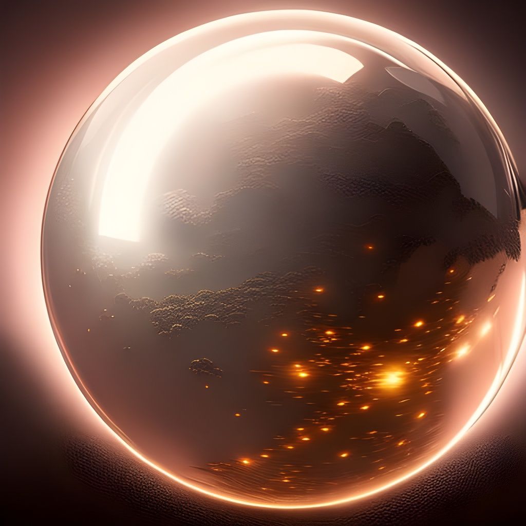 Crystal Ball in Dark Fantasy Style