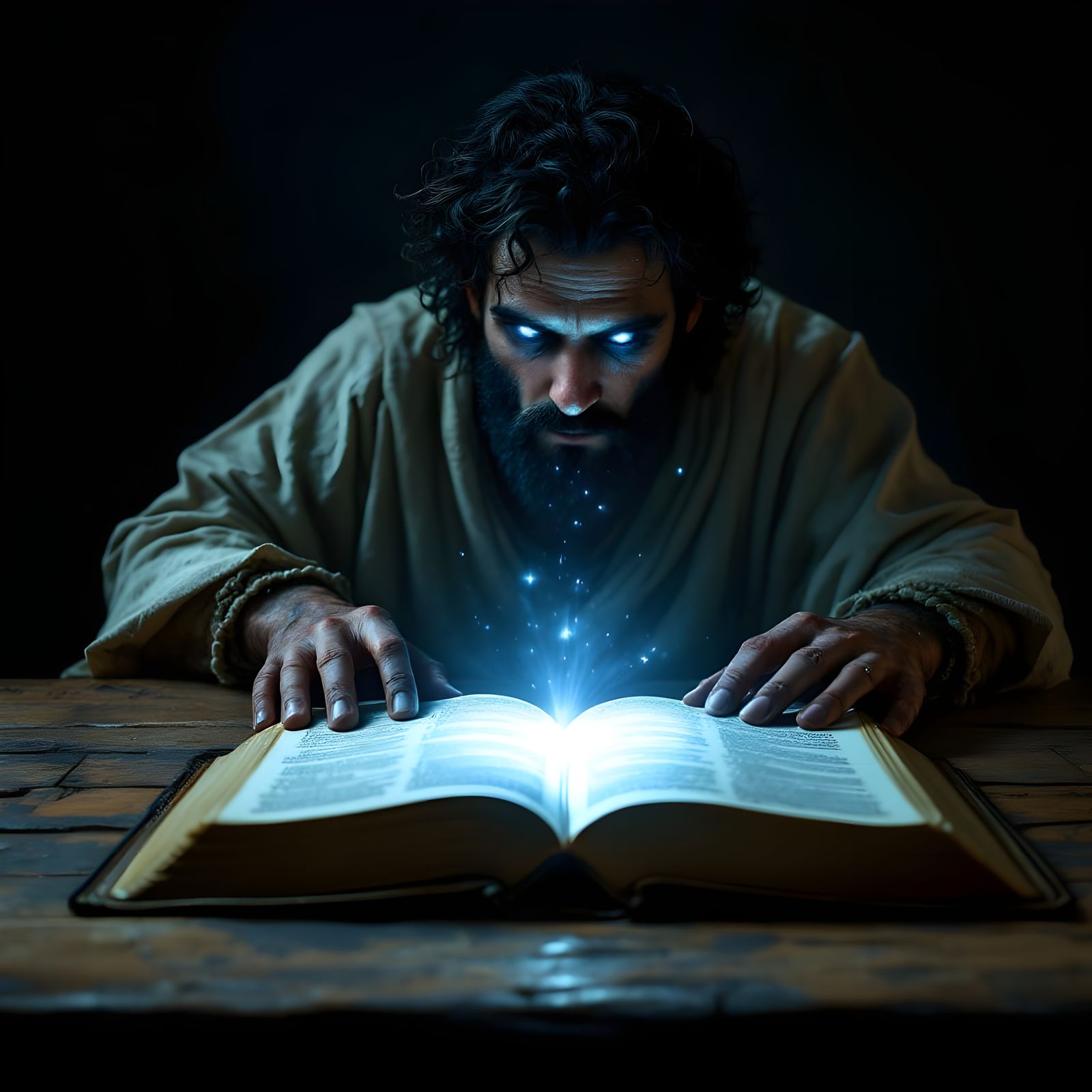 Ethereal Illumination of a Faded Scholar